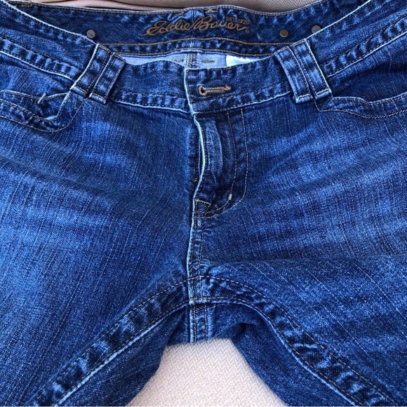 Eddie Bauer Est 1920 Adjustable Waist Button Flap Back Pockets 2009 Jeans 10R - Picture 9 of 16